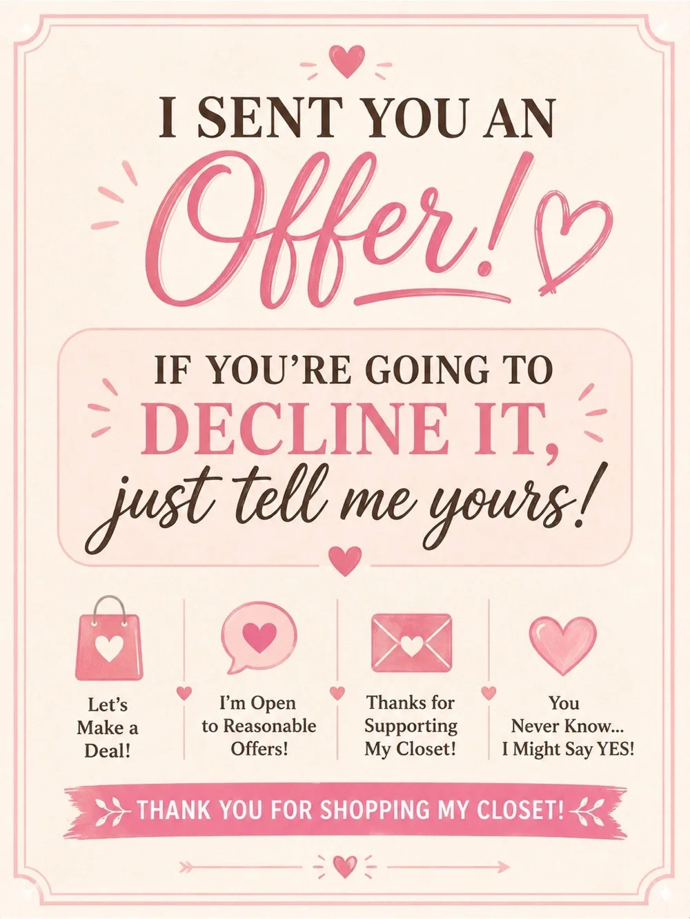 OFFER SIGN